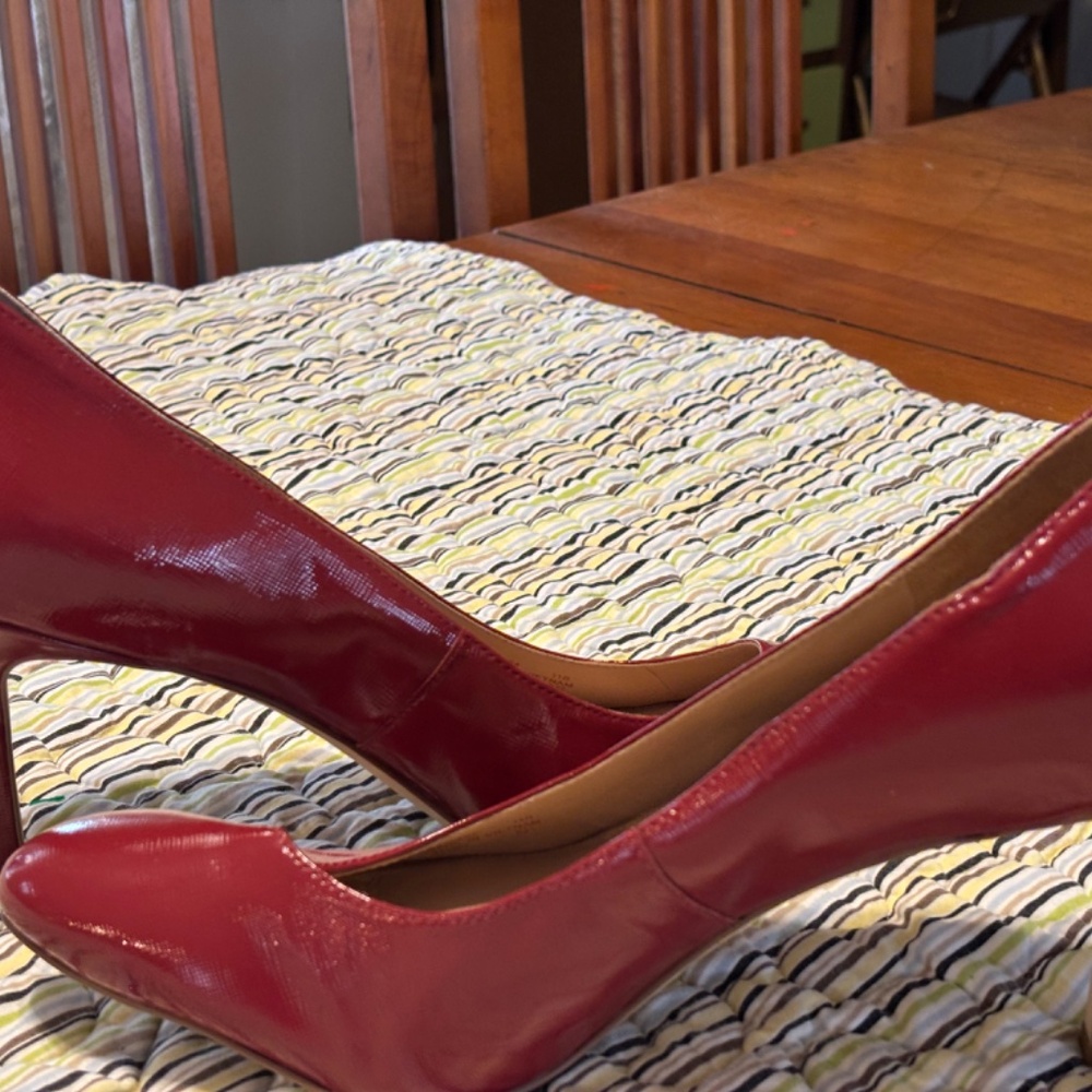 Cole Haan Women 11 Red Patent Leather Heels